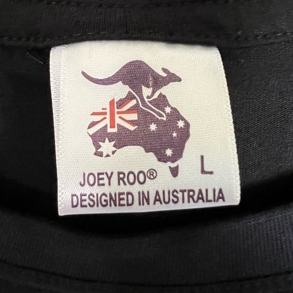 𝅺KANGAROO Hunting Casual Outdoor Graphic Black T-Shirt. Size Large - Picture 5 of 6